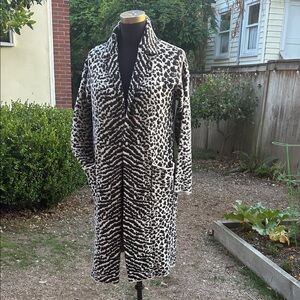 Stylish Black and White Women's Coat
